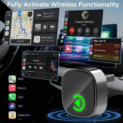 2-in-1 Wireless CarPlay &amp; Android Auto Adapter