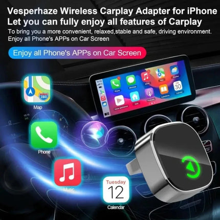 2-in-1 Wireless CarPlay &amp; Android Auto Adapter